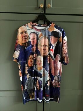NE PATRIOTS NFL Football Coach Bill Belichick Collage Jersey Barstool Sports XL